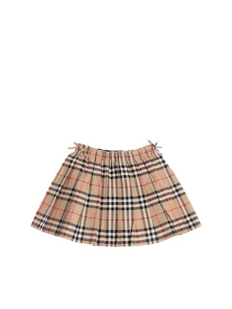 burberry button skirt|burberry pleated girls skirts.